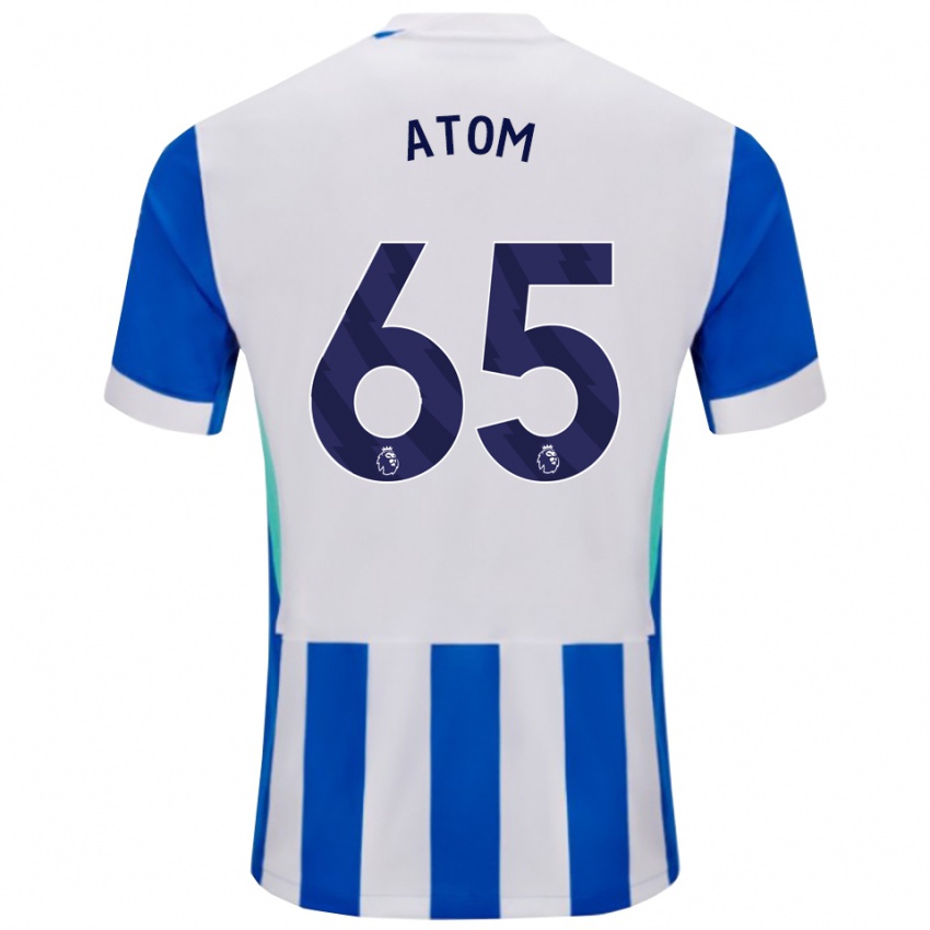 גברים נואל אטום #65 כחול לבן ג'רזי ביתית 2025/26 חולצה קצרה