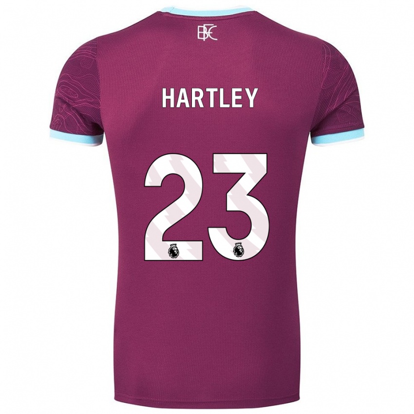 גברים נעמי הארטלי #23 בורדו תכלת ג'רזי ביתית 2025/26 חולצה קצרה