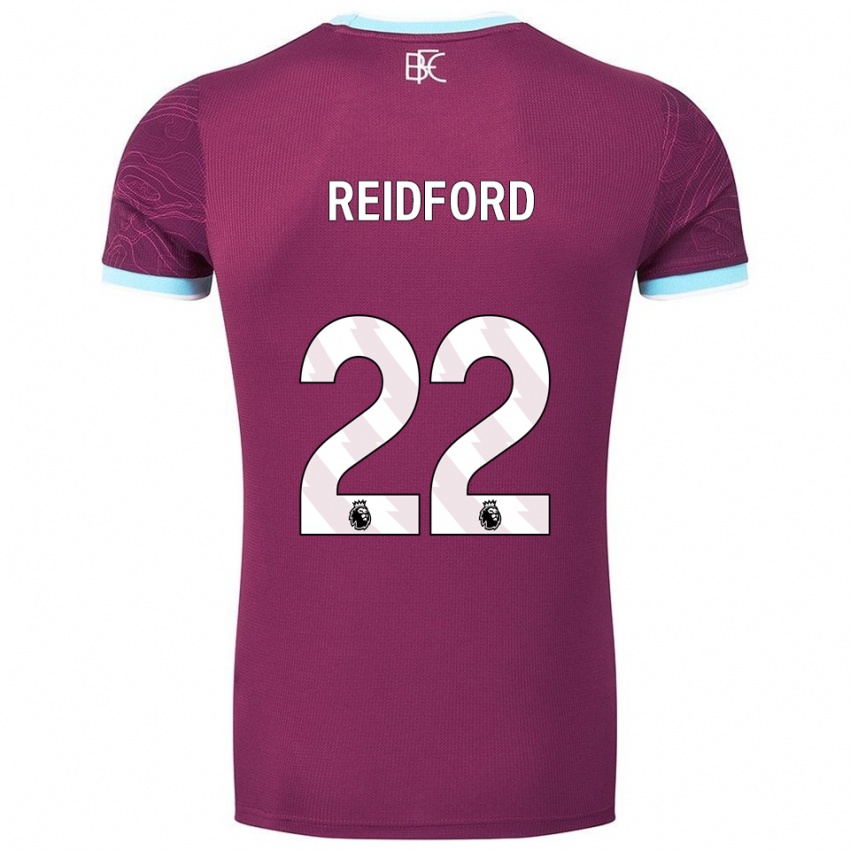 גברים Isabella Reidford #22 בורדו תכלת ג'רזי ביתית 2025/26 חולצה קצרה