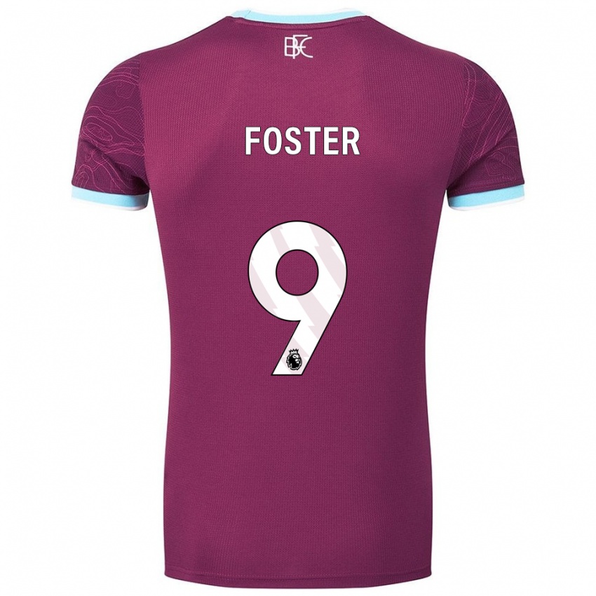 גברים לייל פוסטר #9 בורדו תכלת ג'רזי ביתית 2025/26 חולצה קצרה