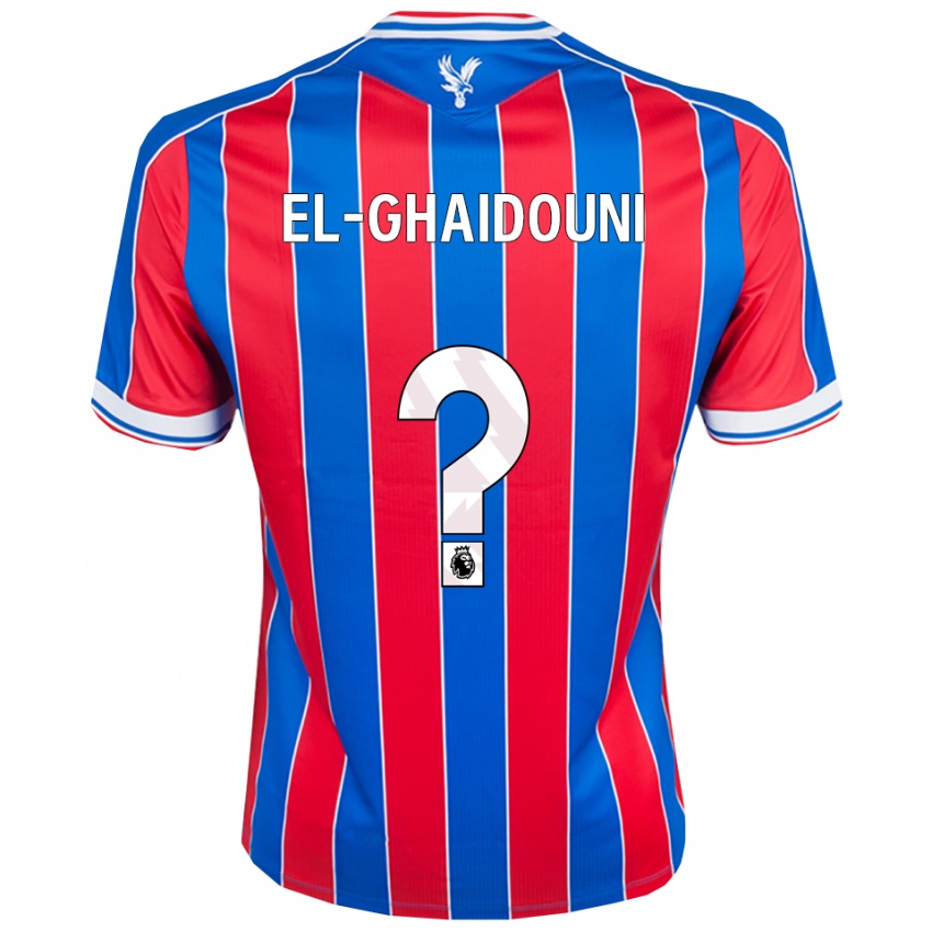 גברים Nabil El-Ghaidouni Taitt #0 כחול אדום לבן ג'רזי ביתית 2025/26 חולצה קצרה