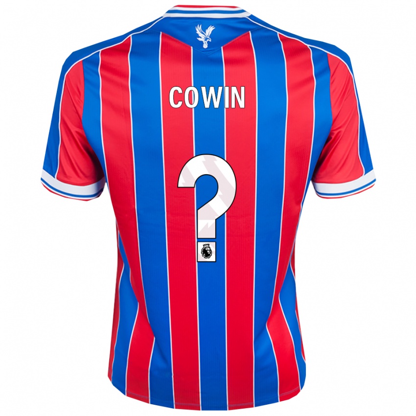 גברים Freddie Cowin #0 כחול אדום לבן ג'רזי ביתית 2025/26 חולצה קצרה