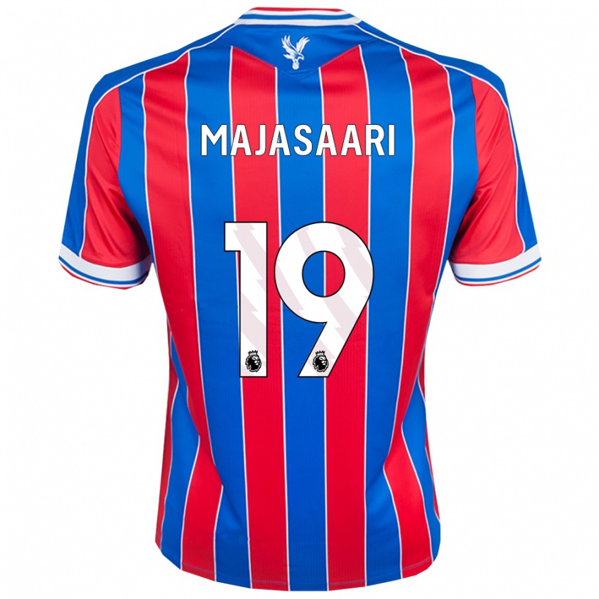 גברים Milla-Maj Majasaari #19 כחול אדום לבן ג'רזי ביתית 2025/26 חולצה קצרה