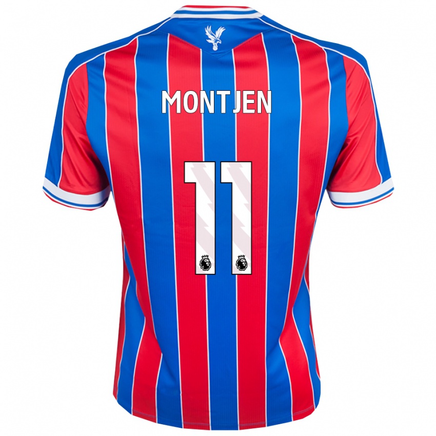 גברים David Montjen #11 כחול אדום לבן ג'רזי ביתית 2025/26 חולצה קצרה