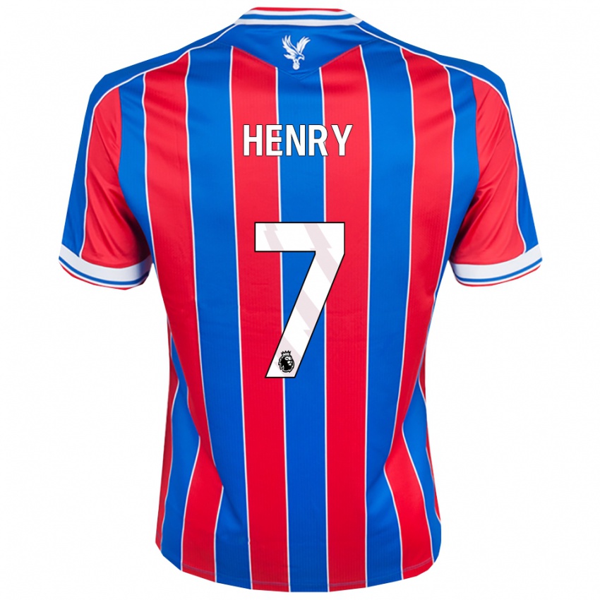גברים זאק הנרי #7 כחול אדום לבן ג'רזי ביתית 2025/26 חולצה קצרה