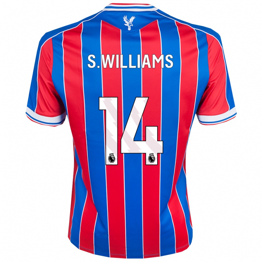 גברים Seb Williams #14 כחול אדום לבן ג'רזי ביתית 2025/26 חולצה קצרה