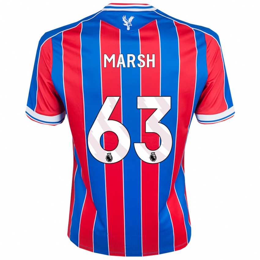 גברים זאק מארש #63 כחול אדום לבן ג'רזי ביתית 2025/26 חולצה קצרה