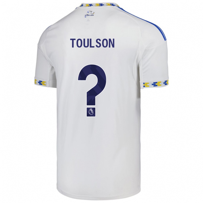 גברים דניאל טולסון #0 לבן כחול ג'רזי ביתית 2025/26 חולצה קצרה