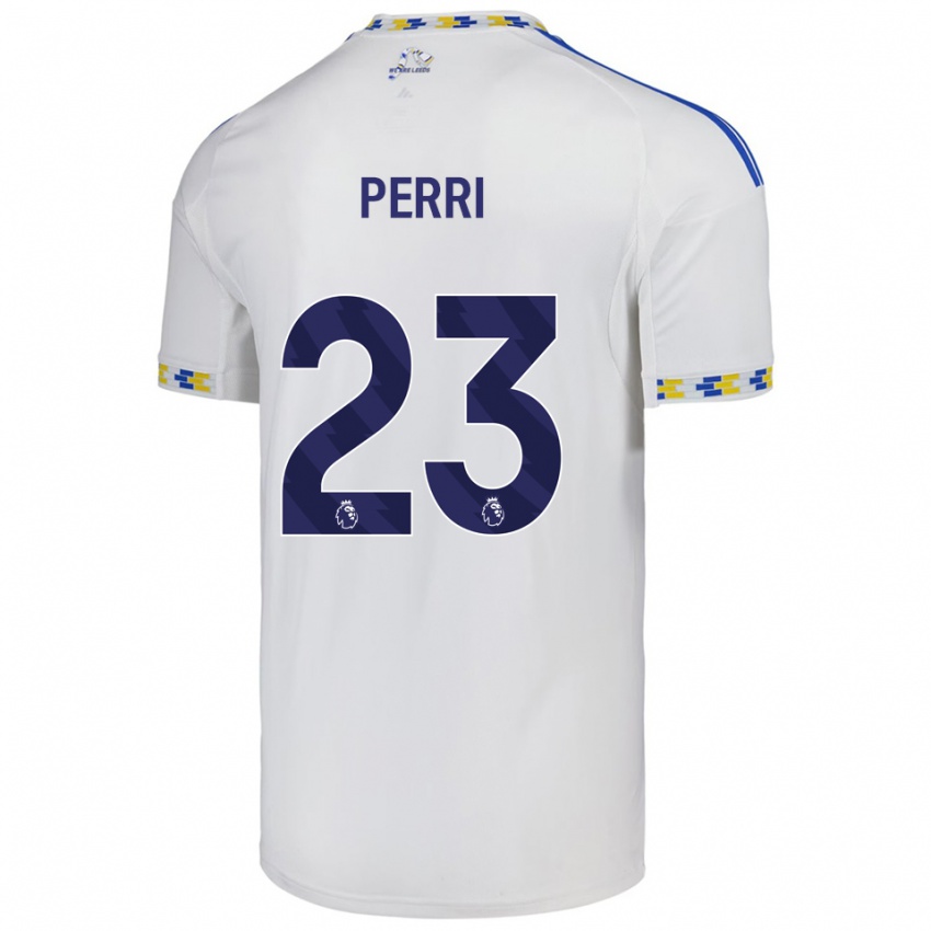 גברים לוקאס פרי #23 לבן כחול ג'רזי ביתית 2025/26 חולצה קצרה