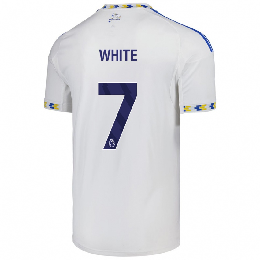 גברים Logan White #7 לבן כחול ג'רזי ביתית 2025/26 חולצה קצרה