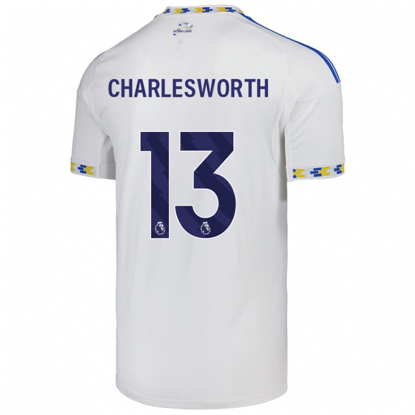 גברים מילי רובשו-צ'רלסוורת' #13 לבן כחול ג'רזי ביתית 2025/26 חולצה קצרה