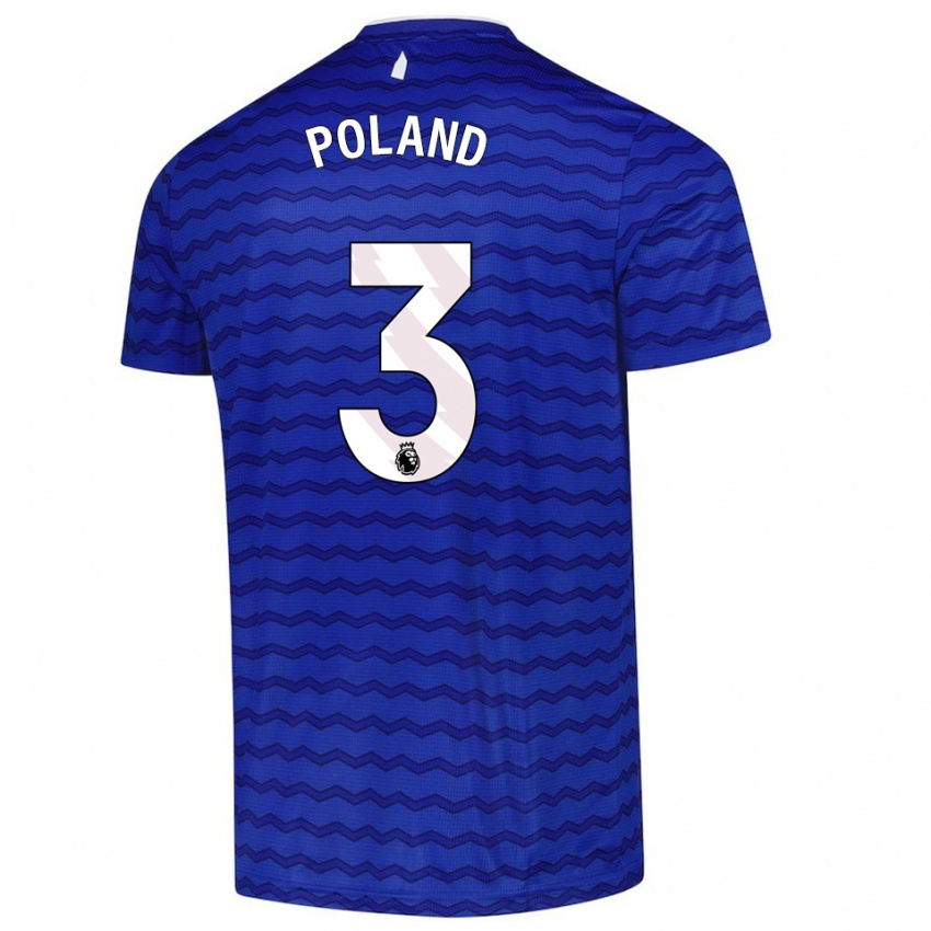 גברים Louis Poland #3 כחול נייבי ג'רזי ביתית 2025/26 חולצה קצרה