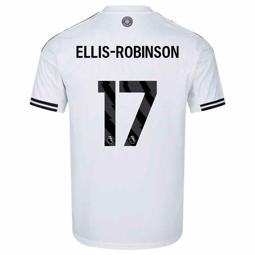 גברים Eddie Ellis-Robinson #17 לבן שחור ג'רזי ביתית 2025/26 חולצה קצרה