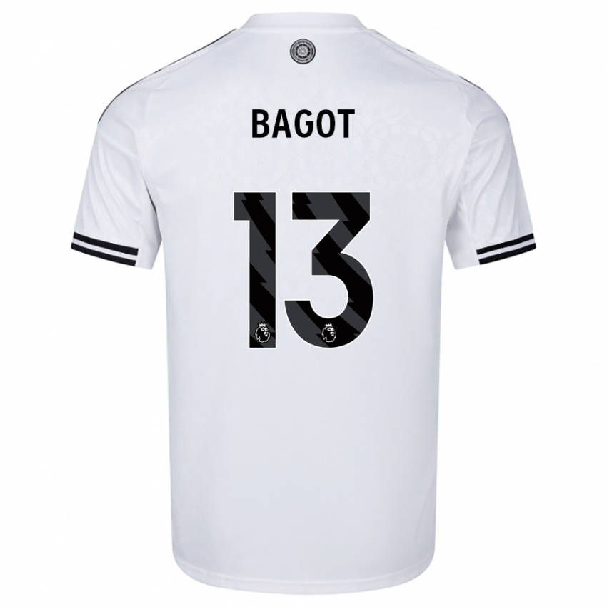 גברים Matthew Bagot #13 לבן שחור ג'רזי ביתית 2025/26 חולצה קצרה