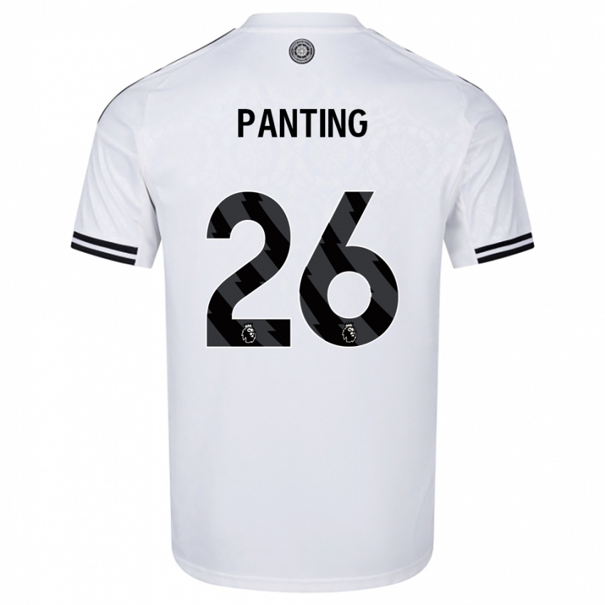 גברים Rachel Panting #26 לבן שחור ג'רזי ביתית 2025/26 חולצה קצרה