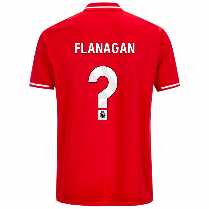 גברים תיאו פלנגן #0 אדום לבן ג'רזי ביתית 2025/26 חולצה קצרה