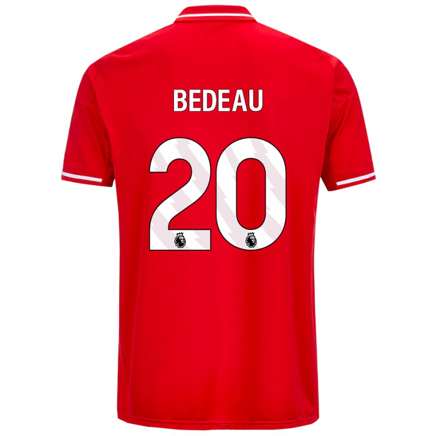 גברים נעמי בדאו #20 אדום לבן ג'רזי ביתית 2025/26 חולצה קצרה