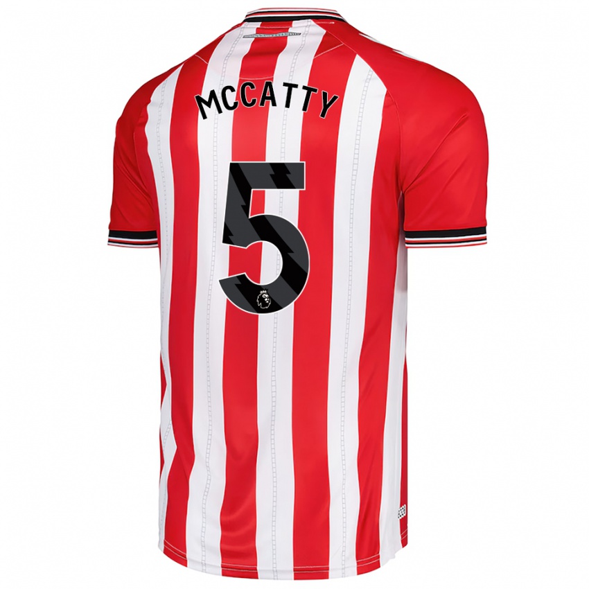 גברים גרייס מקאטי #5 אדום לבן ג'רזי ביתית 2025/26 חולצה קצרה