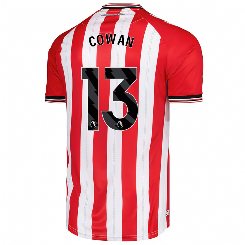 גברים ג'ו קואן #13 אדום לבן ג'רזי ביתית 2025/26 חולצה קצרה