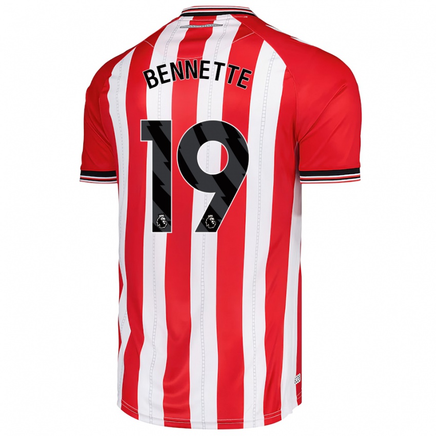 גברים ג'ואיסון בנט #19 אדום לבן ג'רזי ביתית 2025/26 חולצה קצרה