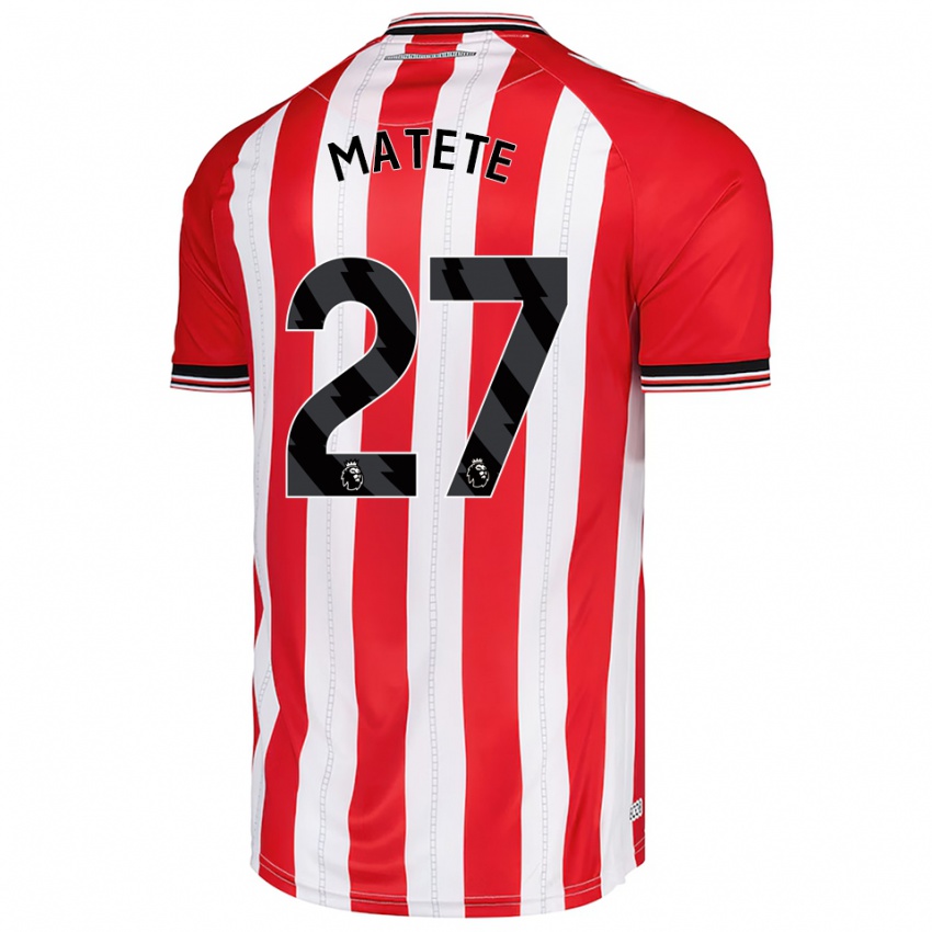 גברים ג'יי מטיט #27 אדום לבן ג'רזי ביתית 2025/26 חולצה קצרה