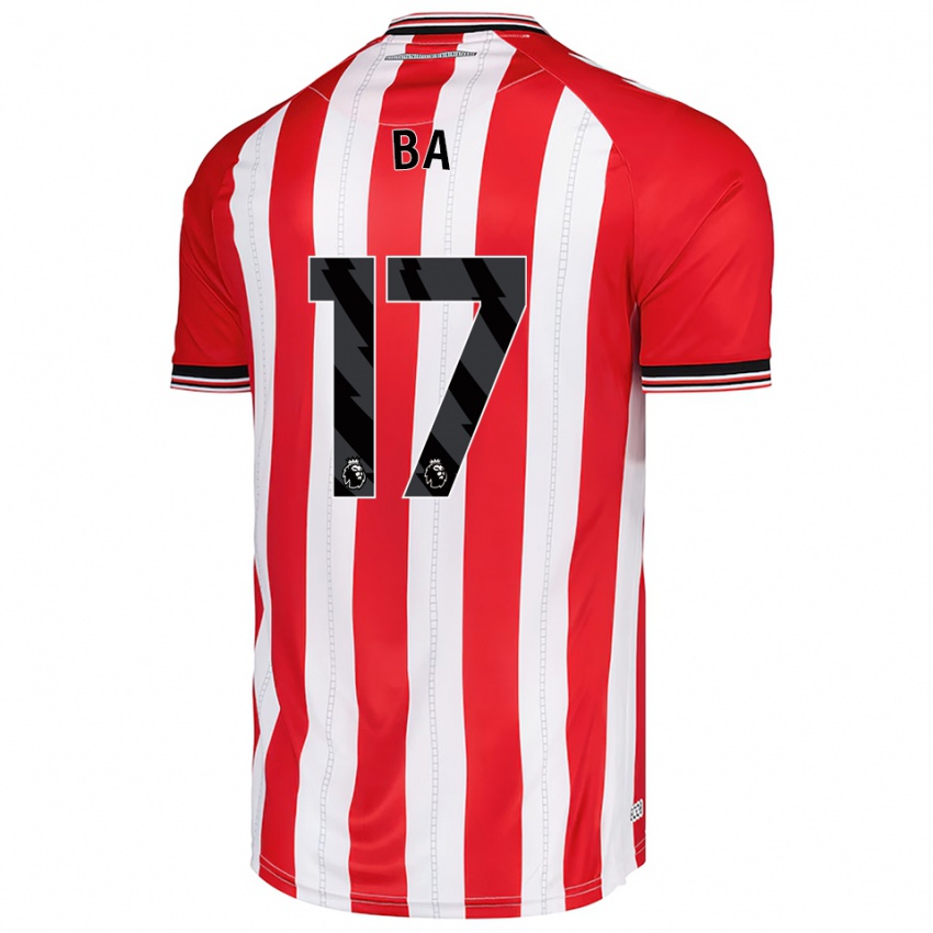 גברים עבדאללה בה #17 אדום לבן ג'רזי ביתית 2025/26 חולצה קצרה