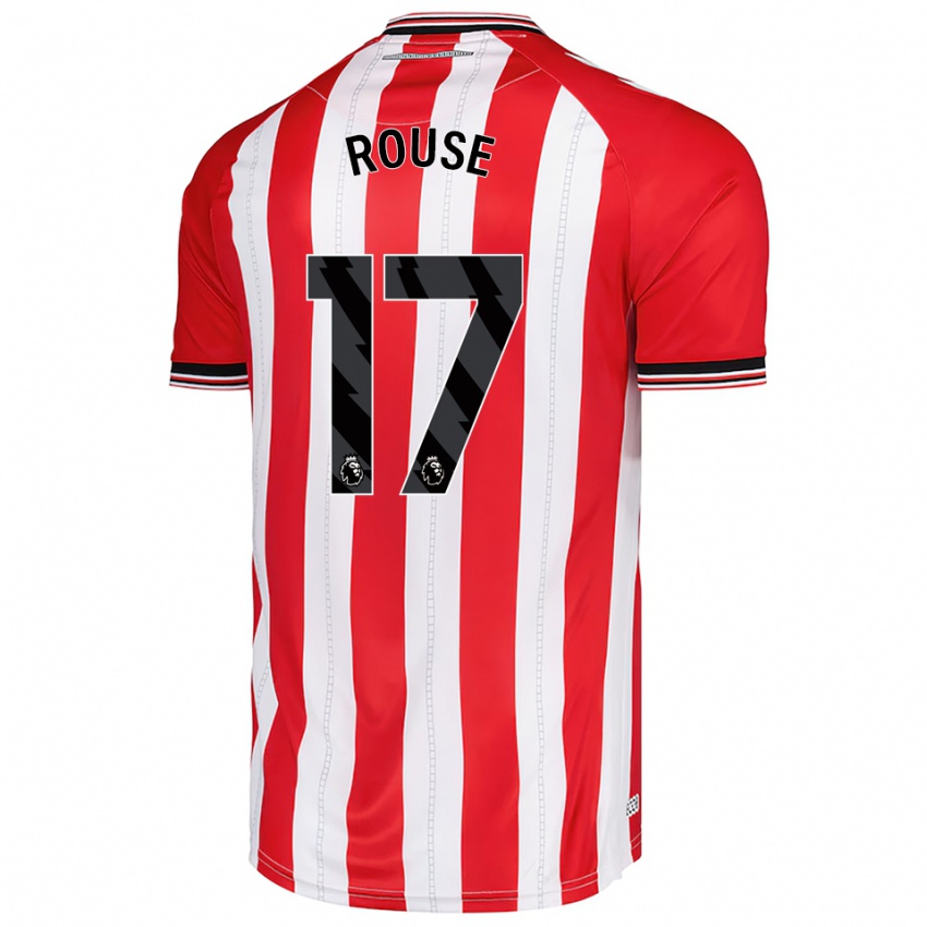 גברים מולי ראוס #17 אדום לבן ג'רזי ביתית 2025/26 חולצה קצרה