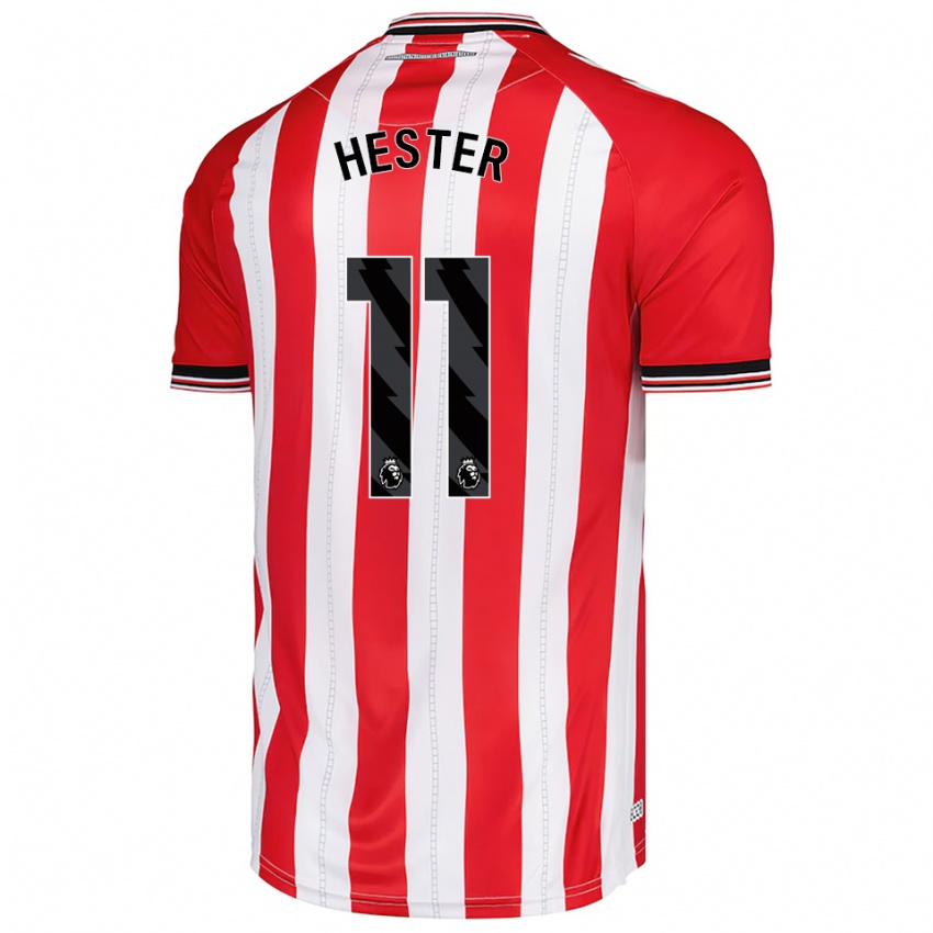 גברים ביילי הסטר #11 אדום לבן ג'רזי ביתית 2025/26 חולצה קצרה