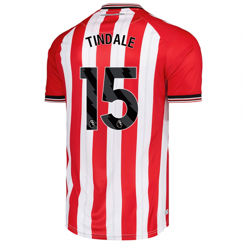 גברים צ'רלי טינדייל #15 אדום לבן ג'רזי ביתית 2025/26 חולצה קצרה