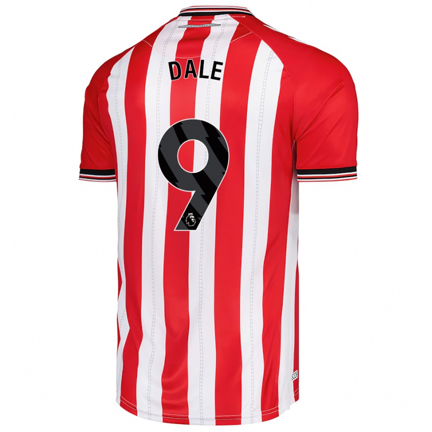 גברים Eleanor Dale #9 אדום לבן ג'רזי ביתית 2025/26 חולצה קצרה