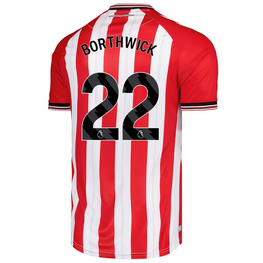 גברים מייגן ברותוויק #22 אדום לבן ג'רזי ביתית 2025/26 חולצה קצרה