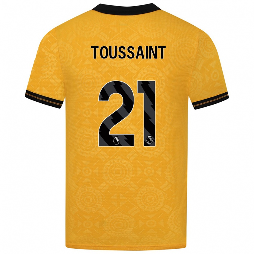 גברים דסטיני טוסה #21 צהוב שחור ג'רזי ביתית 2025/26 חולצה קצרה