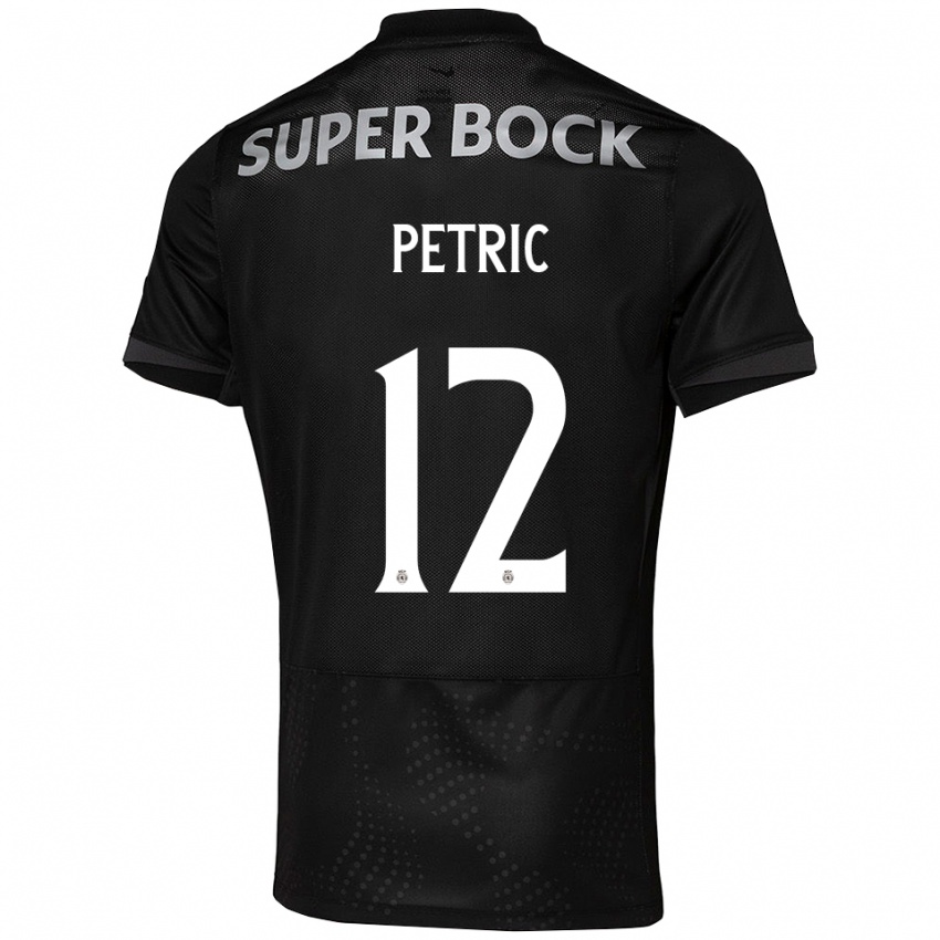 גברים לוקה פטריץ׳ #12 שחור לבן הרחק ג'רזי 2025/26 חולצה קצרה