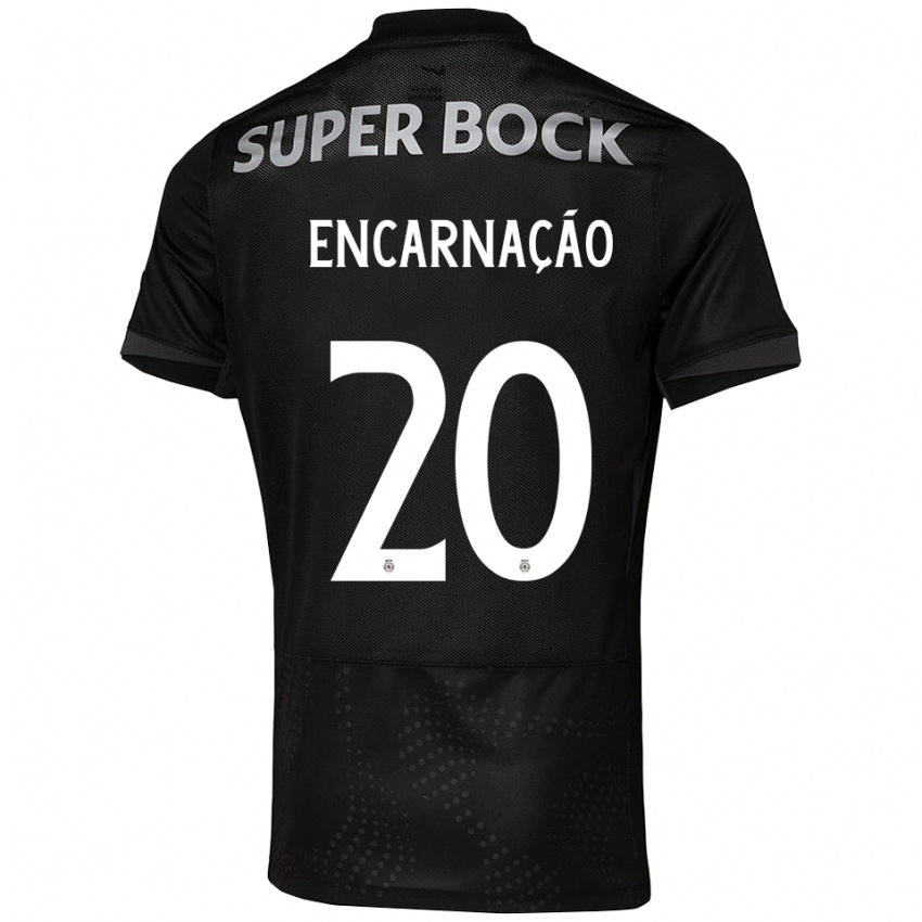 גברים תלמה אנקרנסאו #20 שחור לבן הרחק ג'רזי 2025/26 חולצה קצרה