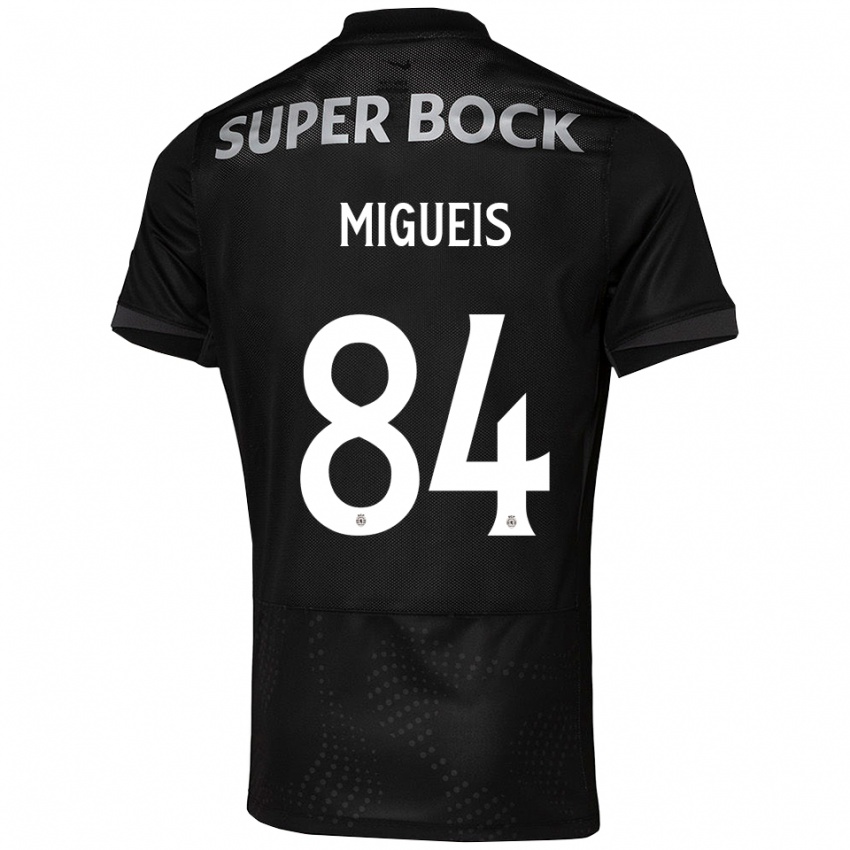 גברים פדרו מיגואיס #84 שחור לבן הרחק ג'רזי 2025/26 חולצה קצרה