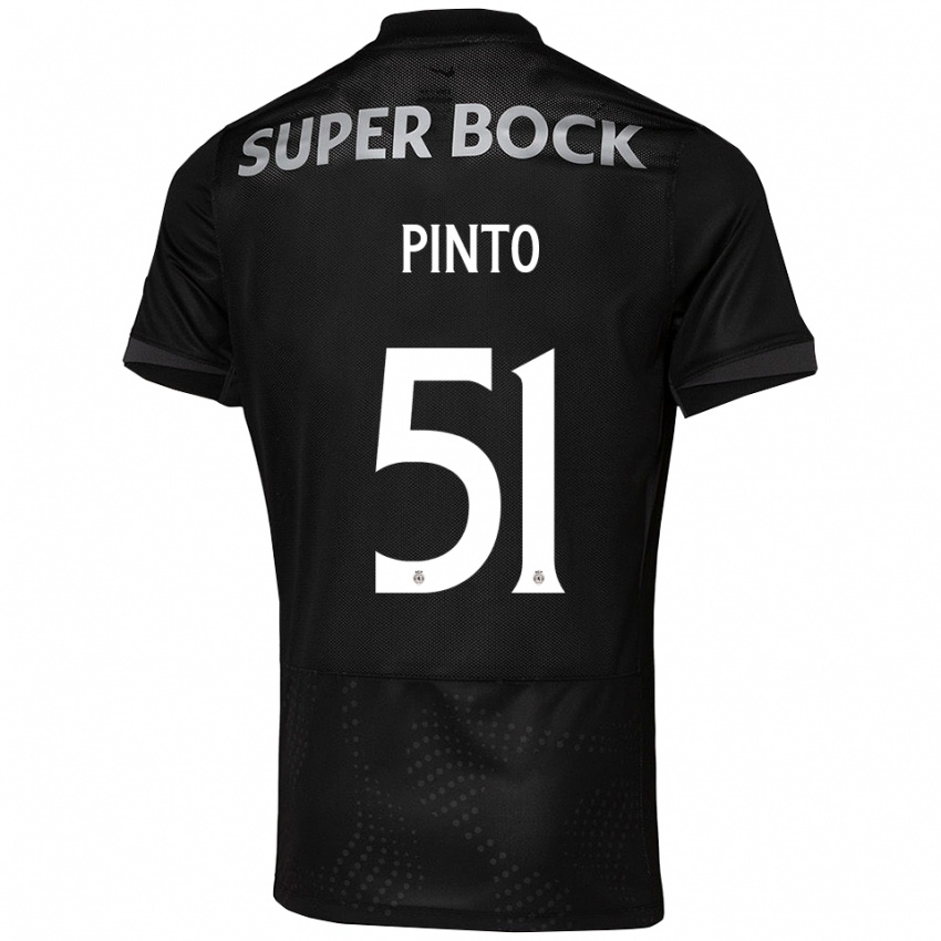 גברים דיוגו פינטו #51 שחור לבן הרחק ג'רזי 2025/26 חולצה קצרה