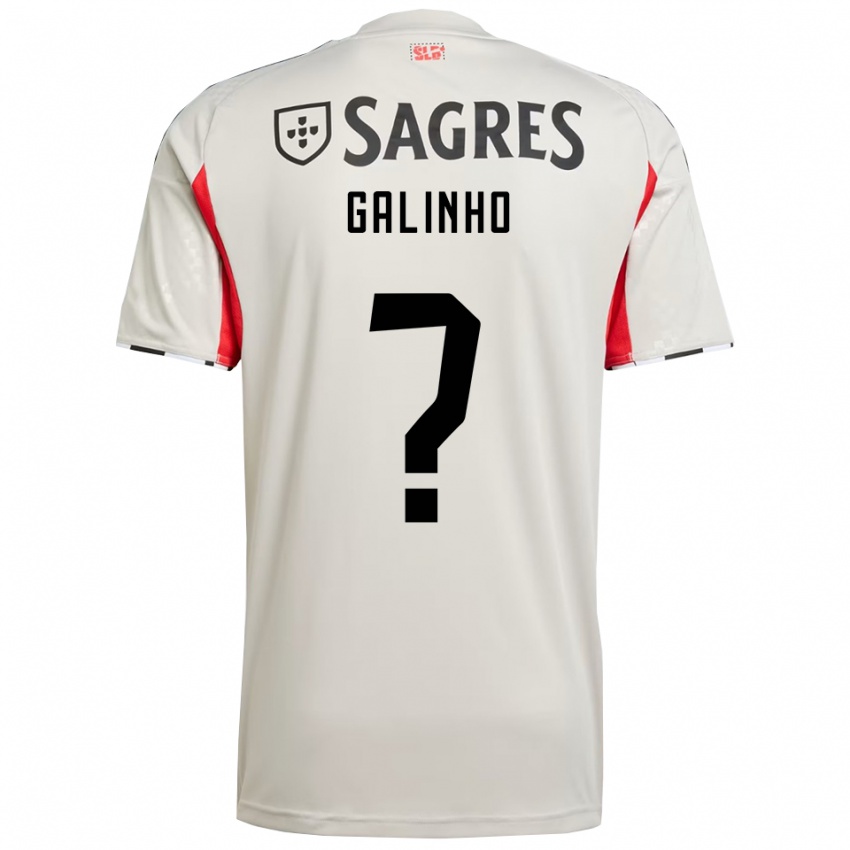 גברים Miguel Galinho #0 לבן מלוכלך אדום הרחק ג'רזי 2025/26 חולצה קצרה