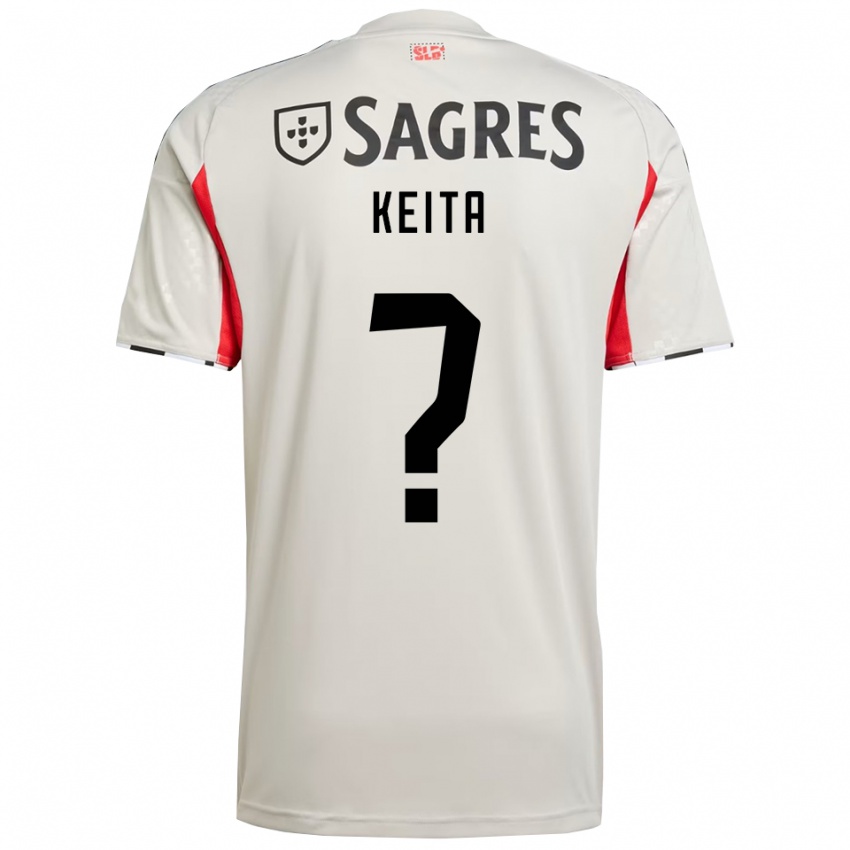 גברים Modibo Keita #0 לבן מלוכלך אדום הרחק ג'רזי 2025/26 חולצה קצרה