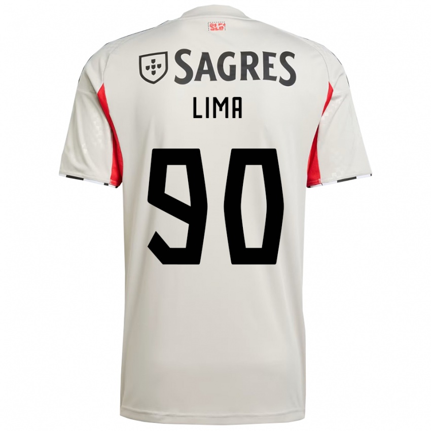 גברים Ivan Lima #90 לבן מלוכלך אדום הרחק ג'רזי 2025/26 חולצה קצרה