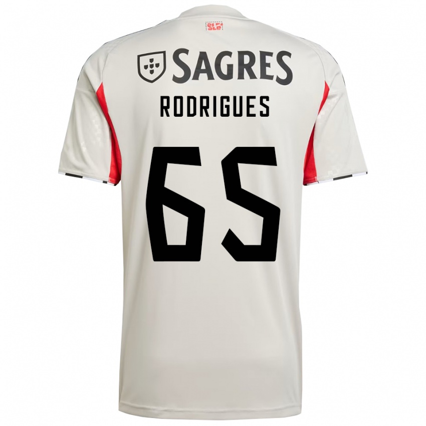 גברים Rafael Rodrigues #65 לבן מלוכלך אדום הרחק ג'רזי 2025/26 חולצה קצרה