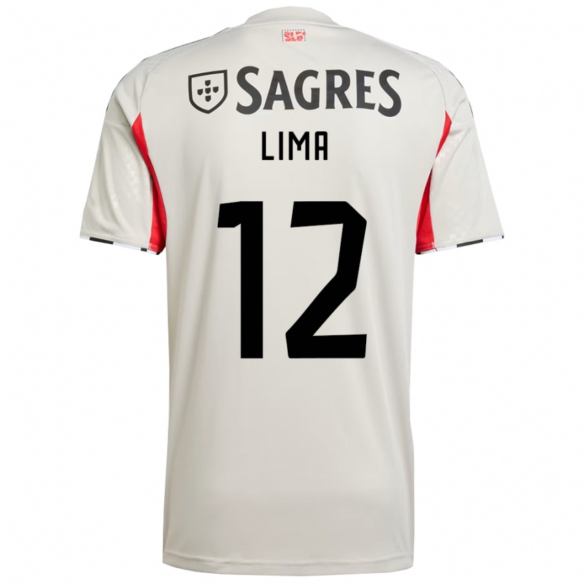 גברים Thaís Lima #12 לבן מלוכלך אדום הרחק ג'רזי 2025/26 חולצה קצרה
