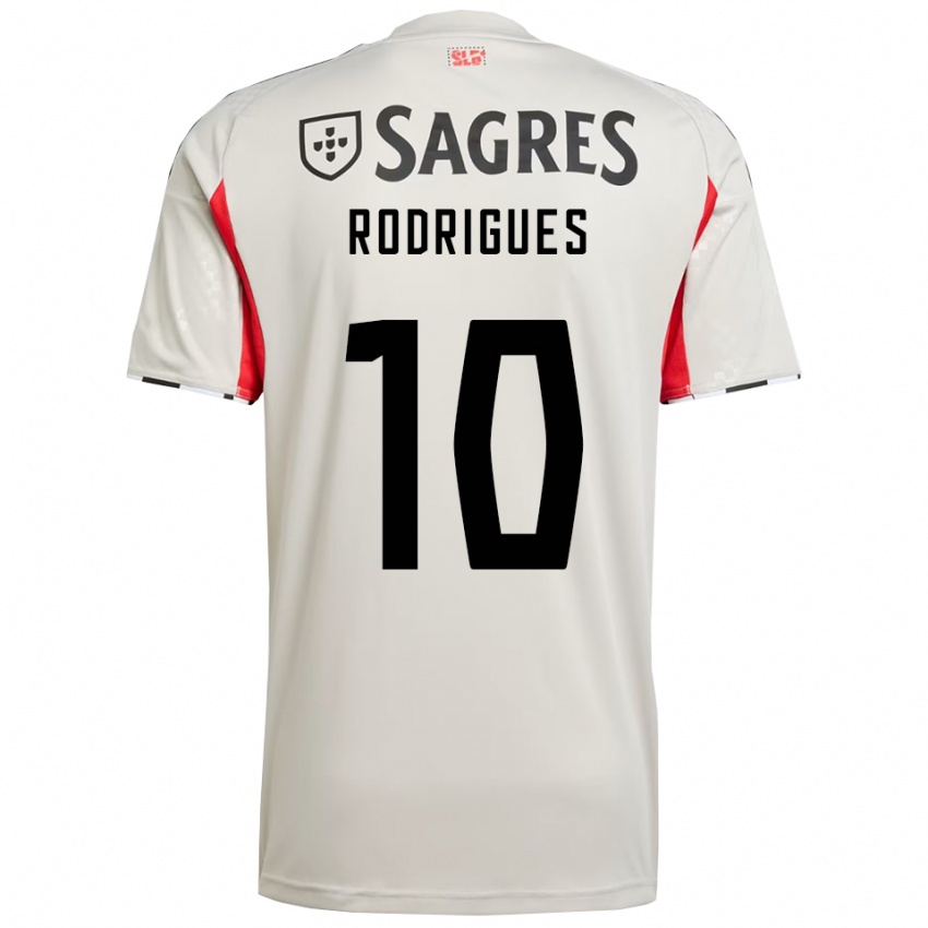 גברים Tiago Rodrigues #10 לבן מלוכלך אדום הרחק ג'רזי 2025/26 חולצה קצרה