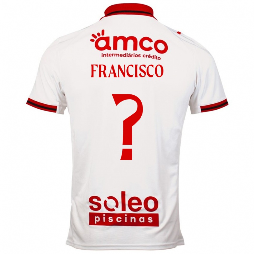 גברים Martim Francisco #0 לבן אדום הרחק ג'רזי 2025/26 חולצה קצרה