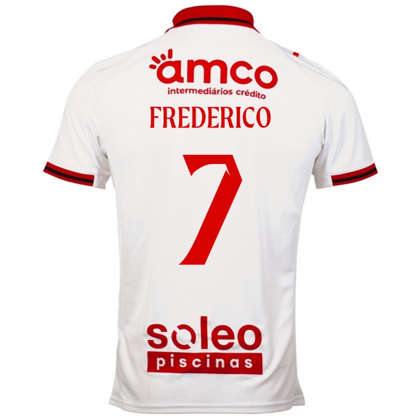 גברים Frederico Silva #7 לבן אדום הרחק ג'רזי 2025/26 חולצה קצרה