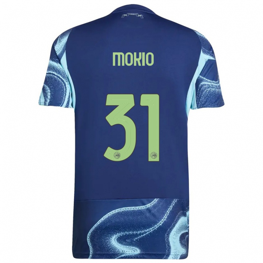 גברים Jorthy Mokio #31 נייבי תכלת הרחק ג'רזי 2025/26 חולצה קצרה
