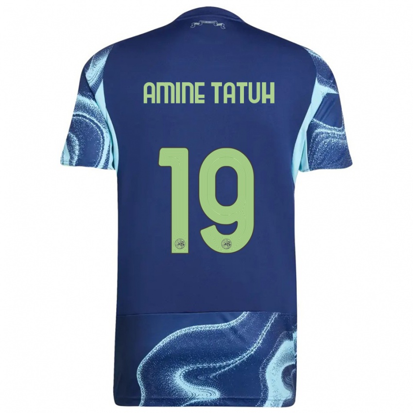 גברים Mohammed Amine Tatuh #19 נייבי תכלת הרחק ג'רזי 2025/26 חולצה קצרה
