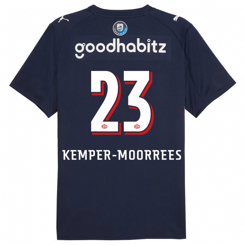 גברים מירטה קמפר-מוראיס #23 נייבי לבן הרחק ג'רזי 2025/26 חולצה קצרה