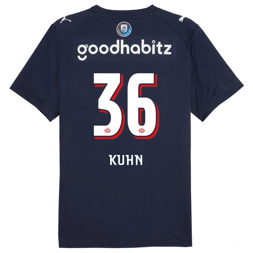 גברים ווסל קון #36 נייבי לבן הרחק ג'רזי 2025/26 חולצה קצרה