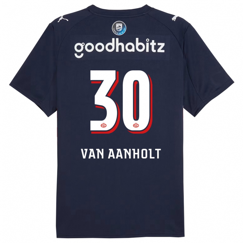 גברים פטריק ואן אנהולט #30 נייבי לבן הרחק ג'רזי 2025/26 חולצה קצרה