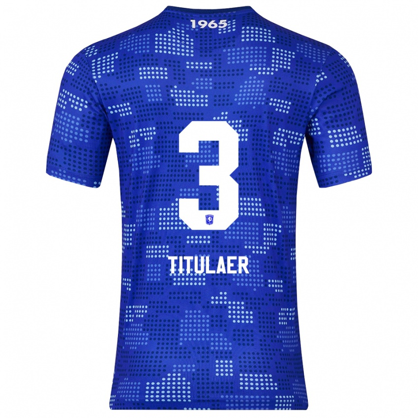 גברים Björn Titulaer #3 כחול תכלת הרחק ג'רזי 2025/26 חולצה קצרה